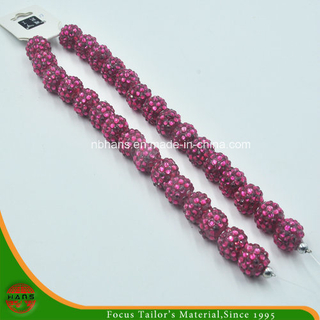 Perlas de bolas de diamante de imitación de un solo orificio (HANS-1601)