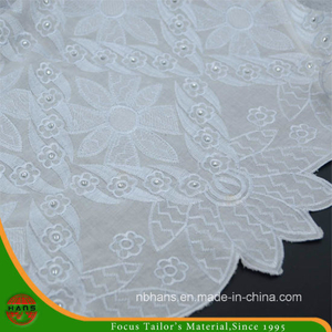 Tela de algodón bordado para prendas de vestir (HAEF160010)
