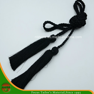 Borla de hilo de bordar de color negro (AKB-01)