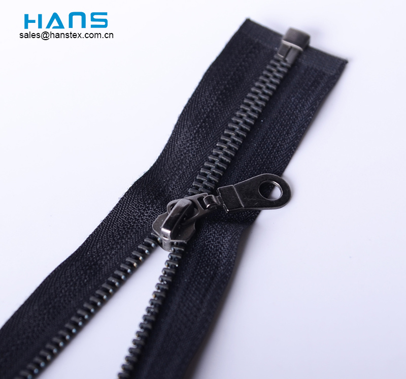 Hans ODM / OEM Design Eco Friendly Black Paint Metal Zipper