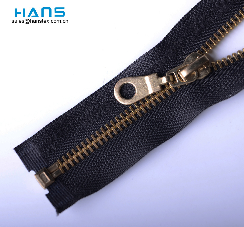 Hans Wholesale Custom Logo Color Metal Metal Zipper