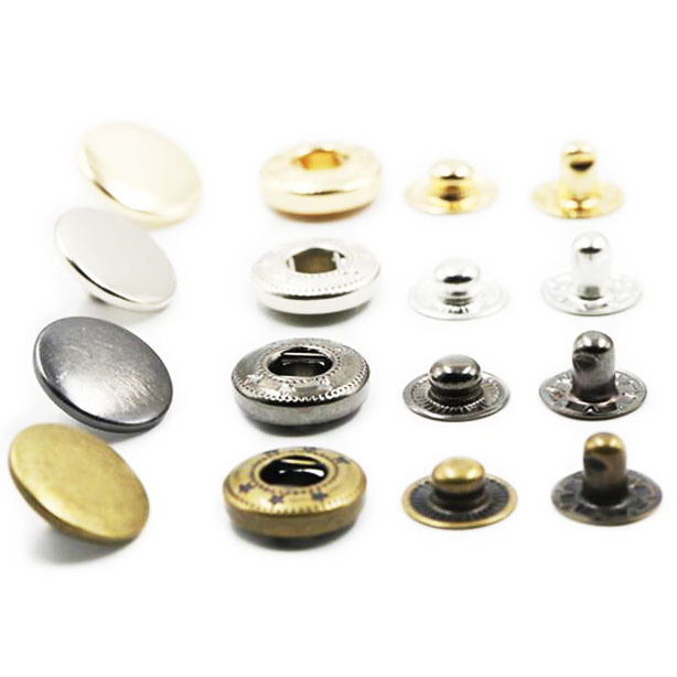 Hans 2019 venta caliente diferentes tamaños de metal botón Snaps para cuero