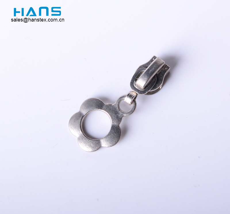 Hans Zinc Alloy Custom Cord decorativo anillo tiradores de la cremallera